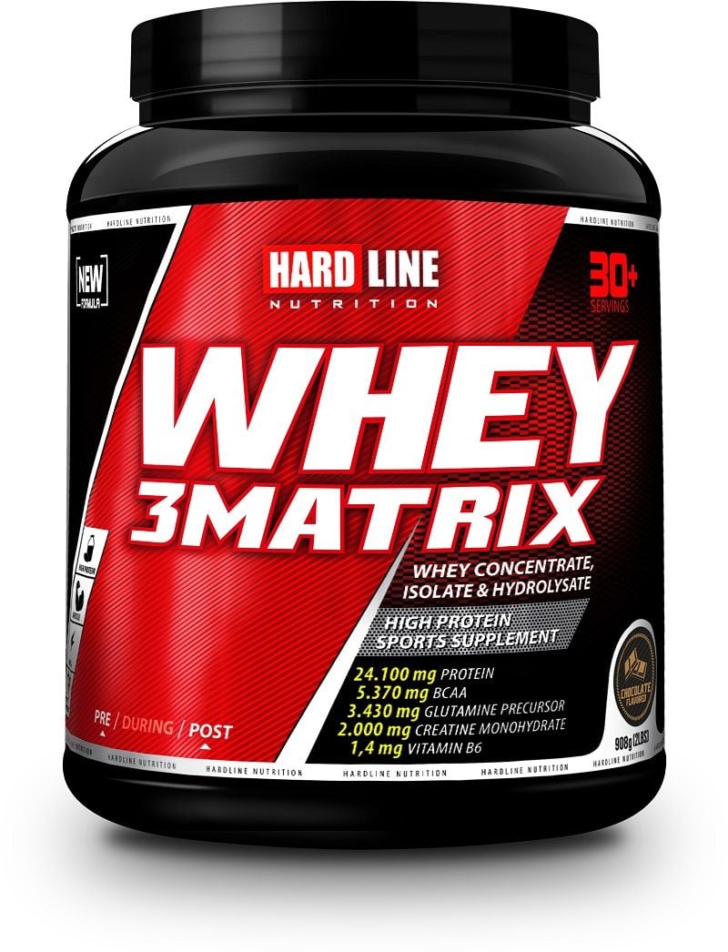 Hardline Whey 3 Matrix 908 Gr Çilek - Shaker
