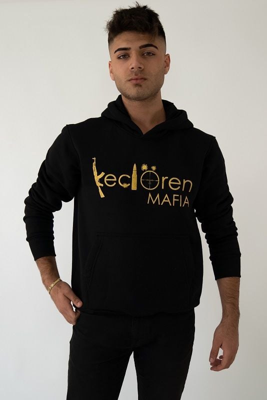 Keçiören Mafia  Kapşonlu Siyah Unisex Sweatshirt Hoodie Polar