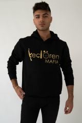 Keçiören Mafia  Kapşonlu Siyah Unisex Sweatshirt Hoodie Polar