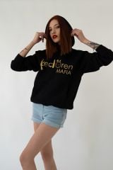 Keçiören Mafia  Kapşonlu Siyah Unisex Sweatshirt Hoodie Polar