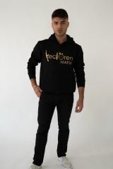 Keçiören Mafia  Kapşonlu Siyah Unisex Sweatshirt Hoodie Polar