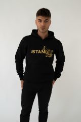 İstanbul Mafia  Kapşonlu Siyah Unisex Sweatshirt Hoodie Polar